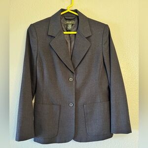 Charcoal Gray Women's Blazer, Eddie Bauer, Size 4 Petite